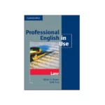 کتاب Professional English in Use Law