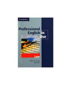 کتاب Professional English in Use Law