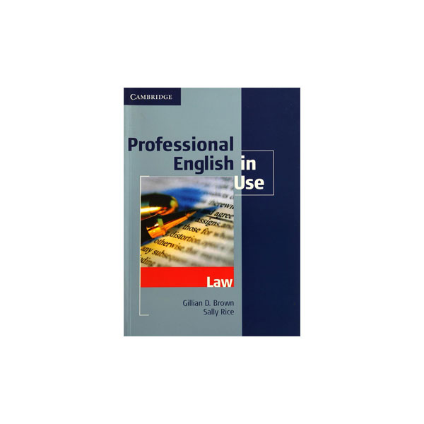 کتاب Professional English in Use Law