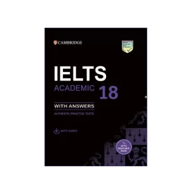 تصویر روی جلد کتاب Cambridge IELTS 18 Academic